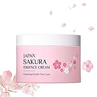 Sakura Facial Moisturizer Face Cream, Cherry Blossom Face Moisturizer For Women With Niacinamide Serum And Vitamin C Serum, Moisturizer For Face Hydrating&Smooth Fine Lines, Korean Skin Care