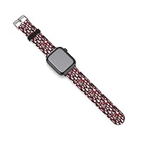 Christmas Trees and Snowflakes Silicone Iwatch Straps 38mm/40mm 42mm/44mm Replacement Quick Release Watch Band