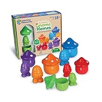 Learning Resources Peekaboo Gnome Homes, Ages 18 Month+, Eco Friendly Preschool Learning Activities, Toddler Learning Toys 2-4, Montessori Toys,15 Pieces,
