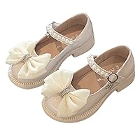 Girls' Flat Mary Jane Shoes for Girls Mary Jane Shoes for Girls Soft Soled Flat Flower Girl Wedding Party School Shoes