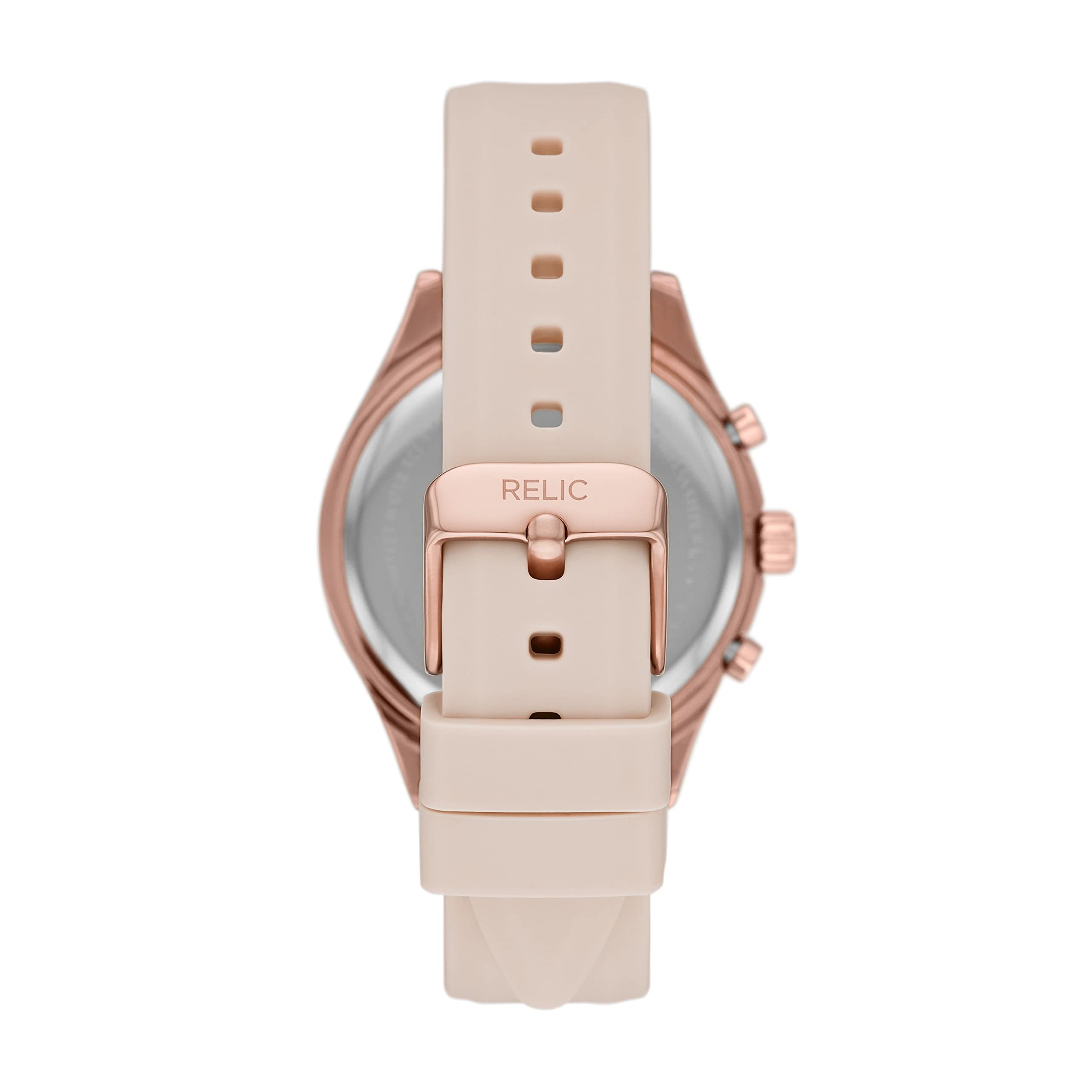 Relic by Fossil Women's Camila Quartz Watch with Silicone/Alloy Strap