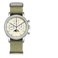 Men's Watch, Ladies Watch, Smart Watch, Red Star Watch, Sapphire 40mm, Mechanical Watch, Chronograph Watch, Stainless Steel, Retro Luminous Luxury Fashion Smart, 40mm Moon Phase 1963