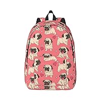 Pug Dog Large Capacity Backpack, Men'S And Women'S Fashionable Travel Backpack, Leisure Work Bag,