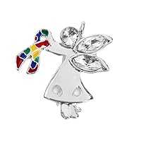 Fundraising For A Cause | Angel by My Side Autism Ribbon Pins – Awareness Pins for Autism Spectrum Disorder in a Bag