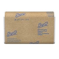 SCOTT 37490 Multi-Fold Towels, 8 x 9.4 in, (White 250 Towels/Clip, 16 Clips/case)