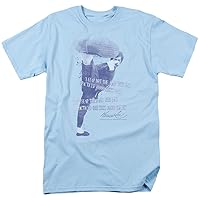 Bruce Lee T-Shirt One Kick 10,000 Times Light Blue Tee