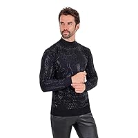 Barabas Jaggy Boy | Long Sleeve Turtleneck Sweater | Buy Now Men Black Black XL