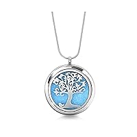 Necklace,Tree of Life Locket Pendant Jewelry, Gift Set 27.6