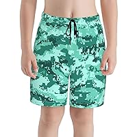 Camouflages Teen Boy Girl Beach Shorts Trunks Swim Board Shorts Surf Pants