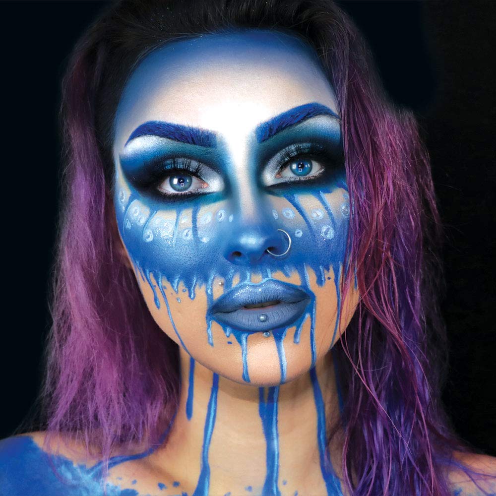 Mehron Makeup Fantasy F/X Water Based Face & Body Paint (1 oz) (BLUE)