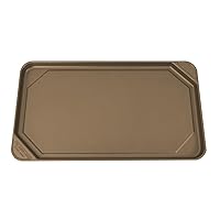 All American 1930 - Ultimate Griddle - Pale Bronze (Beige) - For Easy, Fat-Free & High-Temp Cooking - Also Use as Thawing Tray - Non Stick & PFOA Free - Made in the USA