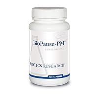 Biotics Research BioPause PM Night Time Menopausal Support Hormonal Balance.Black Cohosh. Lemon Balm. Passionflower. Promotes Relaxation and Calm, Regulates Circadian Rhythms, Sleep Regularly 120 Caps