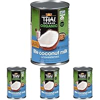 Thai Kitchen Organic Lite Coconut Milk, 13.66 fl oz (Pack of 4)