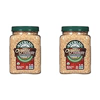 RiceSelect Organic Texmati Brown Rice, Long Grain, Whole Grain, Gluten-Free, Non-GMO, 32 oz (Pack of 2 Jar)