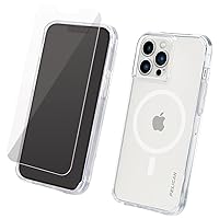 Pelican iPhone 13 Pro Case with Screen Protector [Compatible With MagSafe] [10ft MIL-Grade Drop Protection] Shockproof Phone Cover for iPhone 13 Pro with 9H Tempered Glass, Anti-Yellowing - Clear