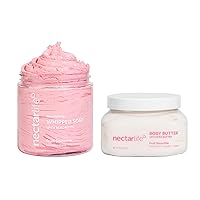 Whipped Soap and Shea Body Butter Vegan Skin Care Set (Fruit Smoothie)