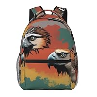 Eagles Head Backpack Lightweight Casual Backpacksn Multipurpose Backpack With Laptop Compartmen