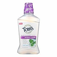 Tom's of Maine, Whole Care Natural Mouthwash - Fresh Mint, 16 Ounce