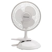 Holmes Convertible Desk & Clip Fan, White HCF0611A-WM