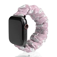 Rabbit Watch Bands Elastic Replacement Wristband Compatible with IWatch Bands Series 6 5 4 3 2 1