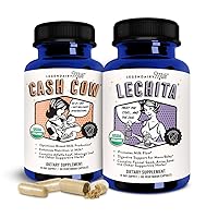 Legendairy Milk Cash Cow + Lechita - Lactation Supplement to Support Supply and Improve Milk Flow - Made with Moringa, Alfalfa, Fennel, Anise, and Goat's Rue