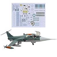 Paper US F-104G Starfighter, 1:33 Paper Model Simulation Fighter Military Science Exhibition Model (Unassembled Kit) Model Collection