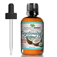 USDA Certified Organic Fractionated Coconut Oil, for Aromatherapy Relaxing Massage, Carrier Oil for Diluting Essential Oils, Hair & Skin Care Benefits, Moisturizer & Softener