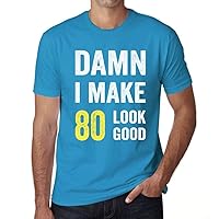Men's Graphic T-Shirt Damn I Make 80 Look Good 80th Birthday Anniversary 80 Year Old Gift 1944 Vintage