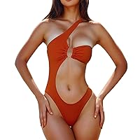 Girls Swimsuit One Piece Size 8 Bikini Breastfeeding and American Foreign Trade Multi Color Solid Color One Sh