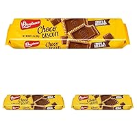 Choco Biscuit Cookies - Crispy & Delicious - Delicious Sweet Snack or Dessert - 2.8 oz (Pack of 3)