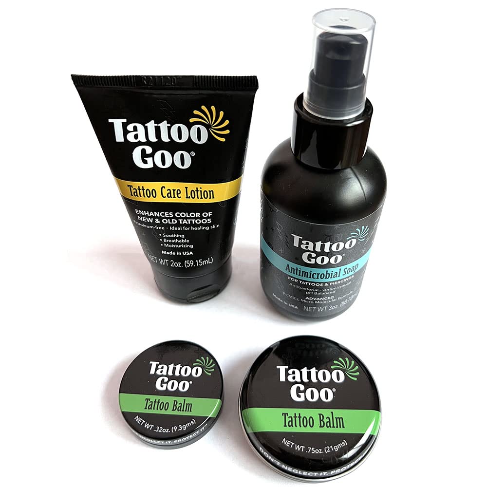 Mua Tattoo Goo Aftercare Kit Includes Soap, New formula, Tattoo Goo,  Lotion, Renew Lotion trên Amazon Mỹ chính hãng 2022 | Fado