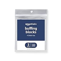 Amazon Basics 4-way Buffing Block 3-Pack, Black/White
