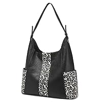 Yobagar Hobo Bags Soft Leather Shoulder Bag for Women Bucket Crossbody Bag Casual Shoulder Handbag