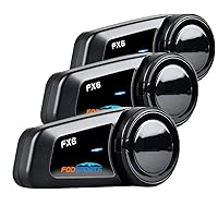 FODSPORTS Save $11 on 1 Pack + 2 Pack Fordpsorts FX6 Motorcycle Bluetooth Headset Intercom 6 Riders Group Communication System
