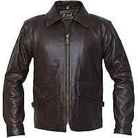 G8 Aviator Bomber Brown Real Leather Flight Jacket