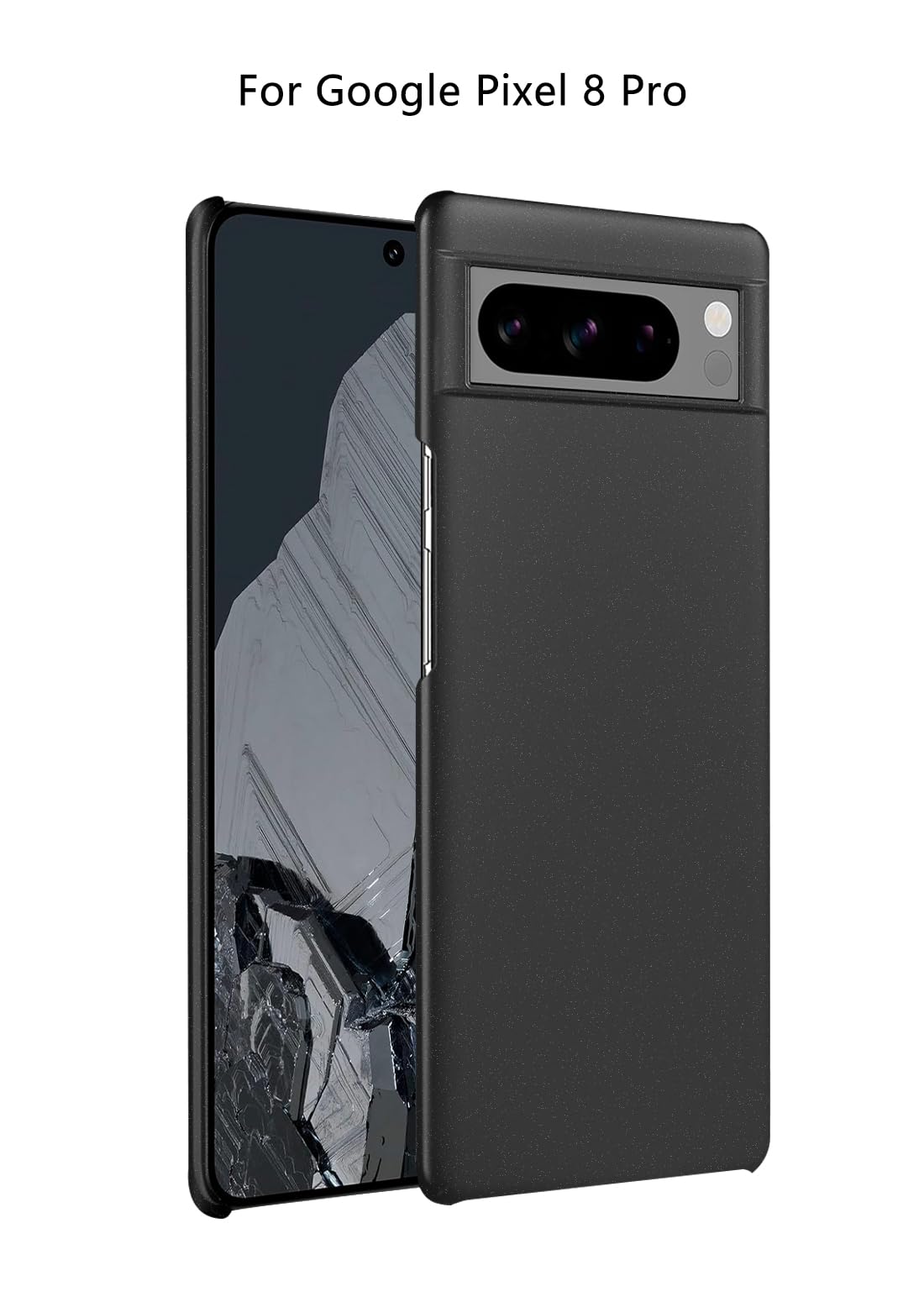 Bastmei for Google Pixel 8 pro Case,Extremely Light Ultra-Light Super Slim Camera Protection Hard PC Cover Case for Google Pixel 8 pro (Gravel Black)