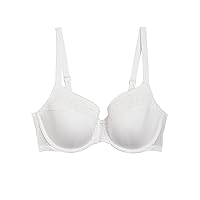 Women's Lace Trim Under Wired Padded Full Cup Bra