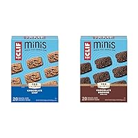Minis Chocolate Chip & Brownie Flavor Organic Oats Energy Bars 0.99 oz. 20 Pack & 20 Pack Case