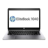 HP EliteBook Folio 1040 Gen 1 14-Inch Laptop i7-4650U 4GB-DDR3 256GB-SSD Silver Windows 7 Pro F2R72UT