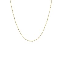 14k Rose Gold Filled Cable Chain Necklace Pendant 16-18 Inches 1.1 MM Gauge 18