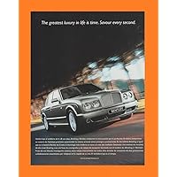 BENTLEY *Print AD* 2008 ARNAGE Saloon in Famous Watch Printed Large Color AD Clipping - GQ Mexico - Spanish - Nice !!