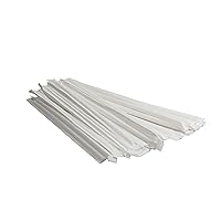 Plastic Straws Wrapped 1000 Pack - 8 inch Drinking Straw, Foodservice Disposable Straws, Bulk Set (CEClear7.75wrapped-1000ct)