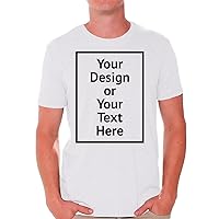 Custom Shirt Men Personalized Add Your Image T-Shirt Add Your Text Photo Front/Back Print