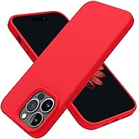 OTOFLY Designed for iPhone 14 Pro Max Case, Silicone Shockproof Slim Thin Phone Case for iPhone 14 Pro Max 6.7 inch (Red)