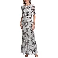 JS Collections Women's Chloe Faux Cut Out Gown