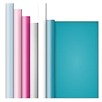 Jillson Roberts 6 Roll-Count All-Occasion Solid Color Gift Wrap Available in 7 Different Assortments, Contemporary Pastels