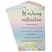 200 Pieces T Shirt Washing Instruction Cards, Clothing Care Instructions