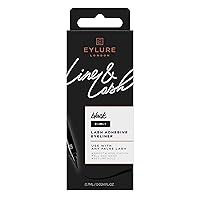 Eylure Line & Lash 2-in-1 Adhesive Eyeliner, Black