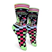 Novelty Crew Socks (fit women's shoe size 5-10)