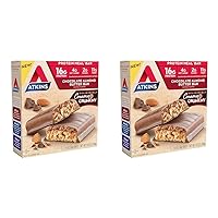 Atkins Chocolate Almond Butter Protein Meal Bar, Keto Friendly, 5 Count (Pack of 2)